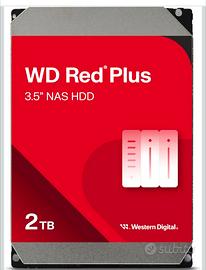 WD Red Plus 2TB NAS Hard Disk Interno 3,5" - 5400 