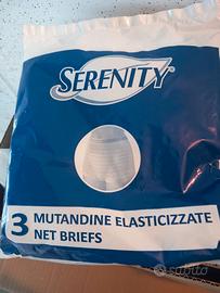 10 CONFEZIONI MUTANDINE ELESTICIZZATE XL SERENITY