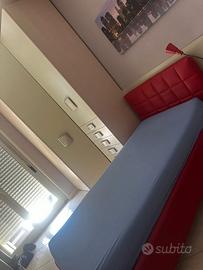 letto e scrivania moretti compact