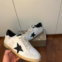 Golden Goose ball star nappa bianca con stella ner