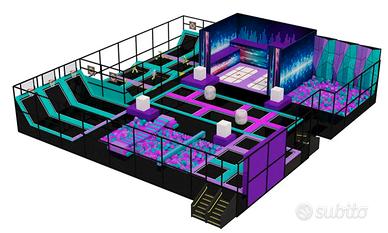 Trampoline Park per Sale Feste e Baby Parkig