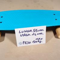 Skateboard Oxelo Azzurro Junior 5/10 anni 55cm.