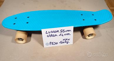 Skateboard Oxelo Azzurro Junior 5/10 anni 55cm.