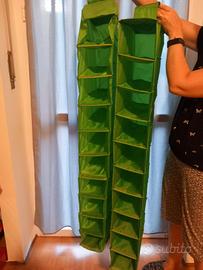 Scarpiere appendibili verdi 2*10 slot