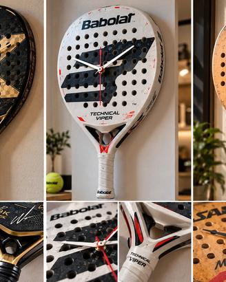padel time racchetta orologio da muro  natale 2026