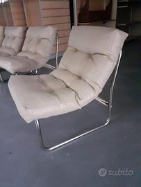 Sei poltrone in pelle di modello Pixi