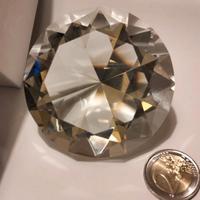 Fermacarte a forma di cuore diamante