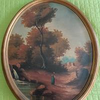 Quadro fiammingo con paesaggio 