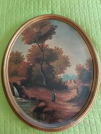 Quadro fiammingo con paesaggio 