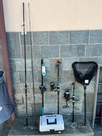 Canne e attrezzatura da pesca carp fishing 