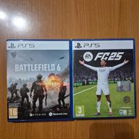 battlefield 6 e fc25 per ps5