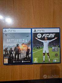 battlefield 6 e fc25 per ps5