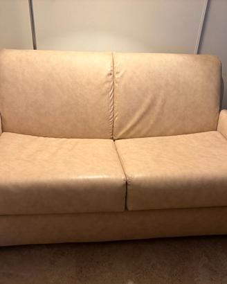 DIVANO LETTO PELLE ECOLOGICA EURO 100