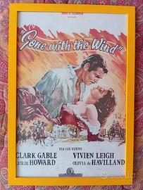 Locandina Via col vento con cornice