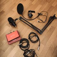 TONOR Microfono a Condensatore+Interfaccia audio U