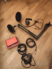 TONOR Microfono a Condensatore+Interfaccia audio U