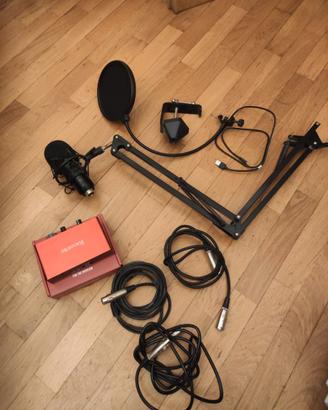 TONOR Microfono a Condensatore+Interfaccia audio U