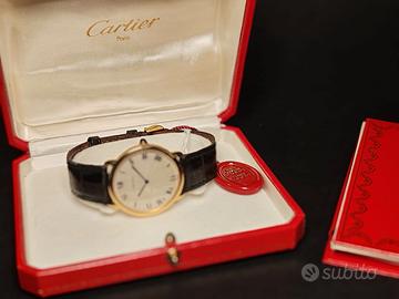 Orologio Cartier Ronde Meccanico Oro 18kt Full Set