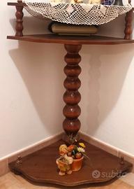 tavolino legno color noce