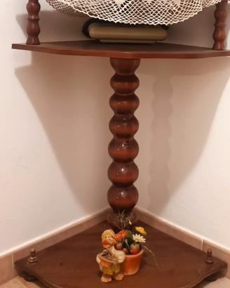 tavolino legno color noce