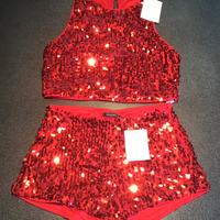 Top + pantaloncino Calliope, nuovi con cartellino