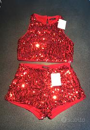 Top + pantaloncino Calliope, nuovi con cartellino