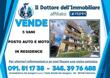 5 Vani in Residence Zisa con Posto Auto e Moto
