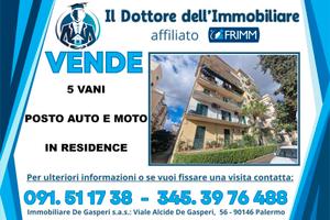 5 Vani in Residence Zisa con Posto Auto e Moto