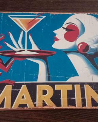 Insegna Martini in metallo 