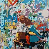 quadro moderno dipinto a mano pop art 