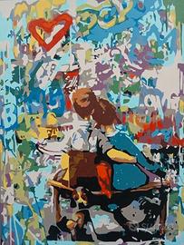 quadro moderno dipinto a mano pop art 