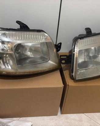 Coppia fari fanale anteriore proiettore fiat Panda