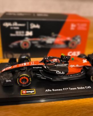 NUOVA Alfa Romeo C43 F1 2023 Burago 1:43