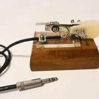 TASTO MANIPOLATORE MORSE ARTIGIANALE TELEGRAFO