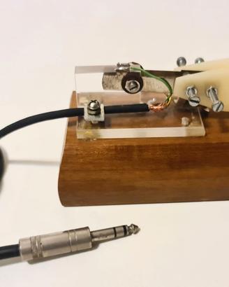 TASTO MANIPOLATORE MORSE ARTIGIANALE TELEGRAFO
