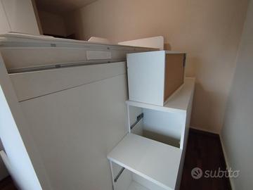 Letto a castello, una piazza e mezza sotto , singo