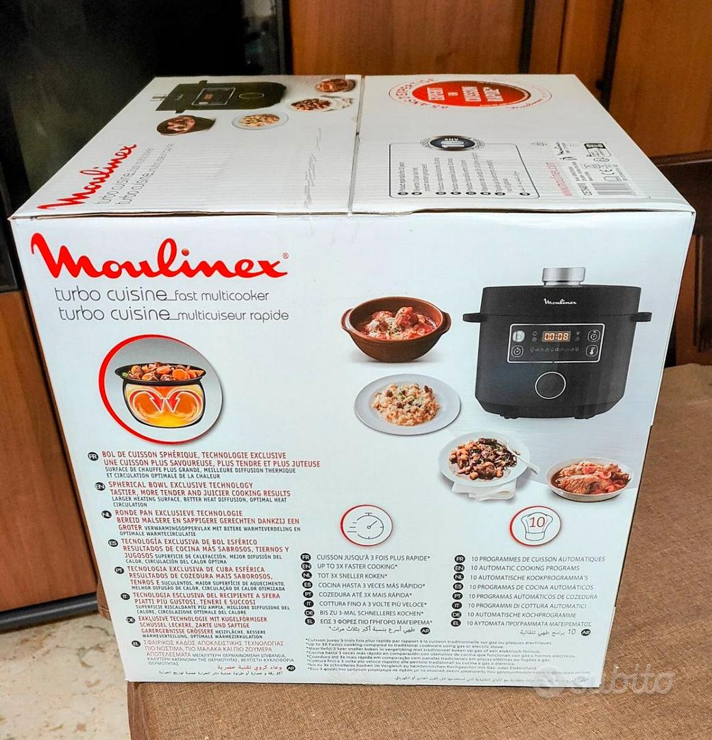 Moulinex CE7548 Turbo Cuisine Multicooker Veloce, 5 Litri, Pentola a  Pressione Elettrica, Robot da Cucina Multifunzione