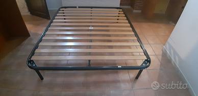 Rete matrimoniale doghe legno 160×190