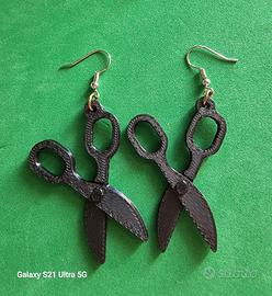 orecchini a forbice in stampa 3D