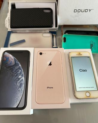 Iphone 5s + accessori Xr 8 lotto con cover