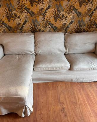 Divano IKEA EKTORP 3 posti con chase-longue