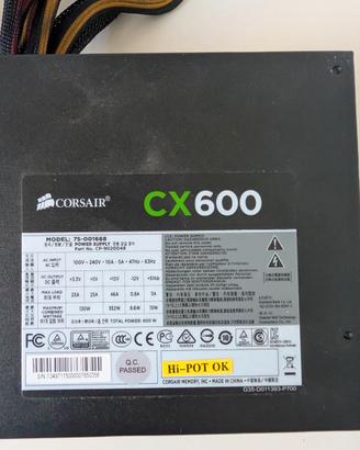 Alimentatore Corsair CX 600