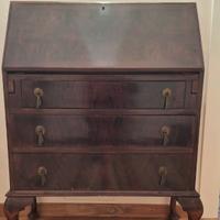 Elegante Mobile a Ribalta Antico in Legno