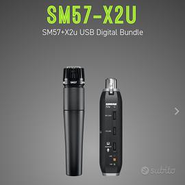 Microfono Shure SM57 + Convertitore USB (PC)