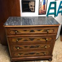 Como in noce con piano in marmo 