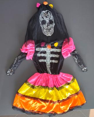 Costume bambina halloween, Dias de Los muertos