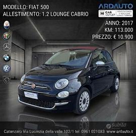 Fiat 500 Cabrio 1.2 Lounge Gpl 69 cv M.Y 2017
