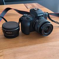 Canon EOS M50 mirrorless + obiettivo 15-45mm IS ST