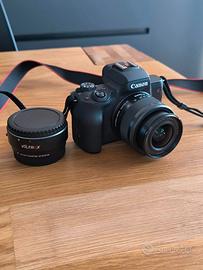 Canon EOS M50 mirrorless + obiettivo 15-45mm IS ST