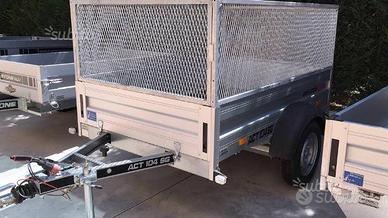 Carrello con sponde grigliate 2.05 x 1.32 mt